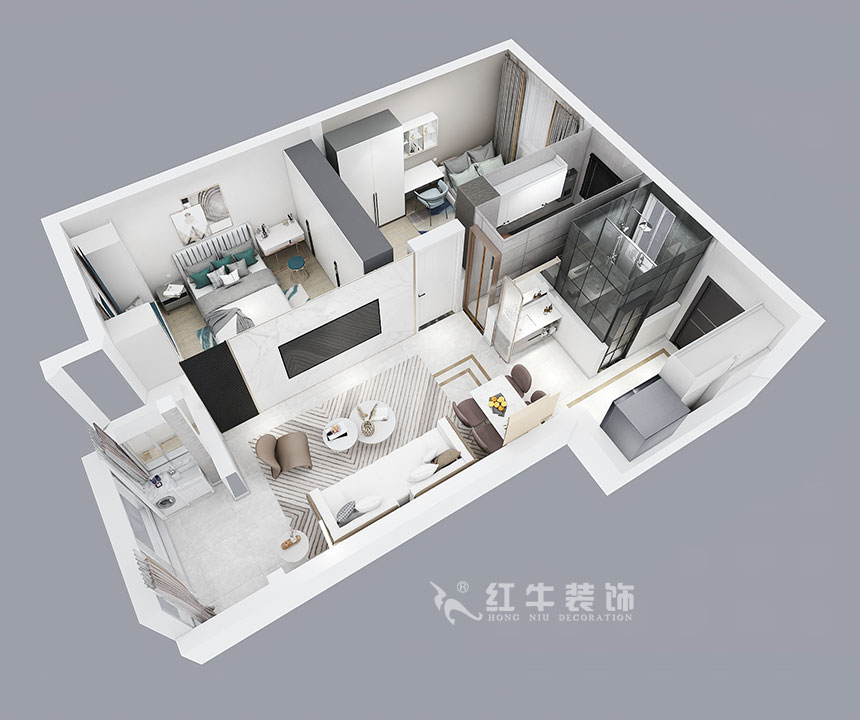 朱明琪_紫杨佳园24-3-910-87㎡-现代简约风格_2室2厅1卫（新房装修）_成品家￥120000_全包10万00_04鸟瞰图